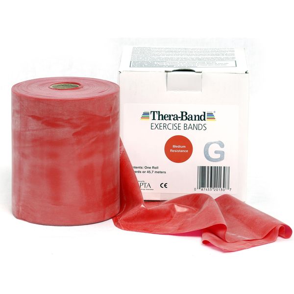 THERA-BAND Fascia Per Esercizi Theraband In Turchese Medium Strong, Red Medium Strong, Red --image