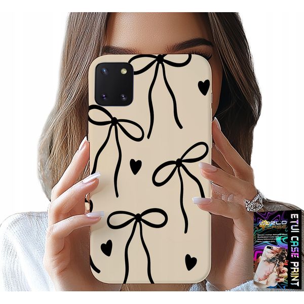 Custodia Per Samsung Galaxy A81 - Fiocco Beige Disegni Moda-image
