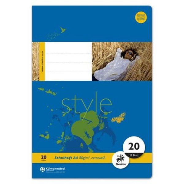 Staufen® Style 040416020 Heft LIN20 - A4 16 Blatt 80G/Qm Blanko-image