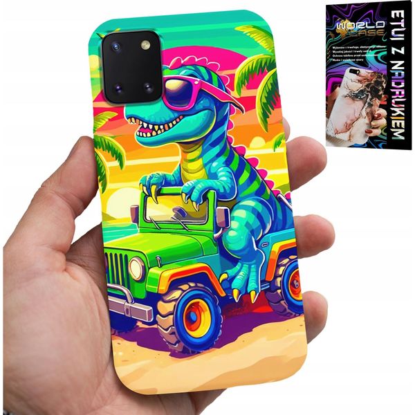 Custodia Per Samsung Galaxy A81 - Dinosauro In Un Camion Per Bambini-image