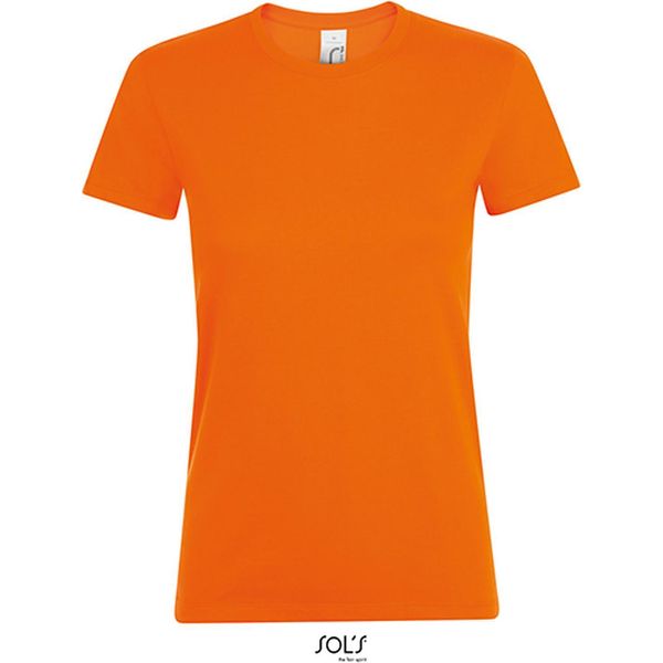 Sols 01825 | Maglietta Regent Da Donna / Cotone Semipettinato Ring-Spun - Colore: Arancione - Taglia: Xl-image