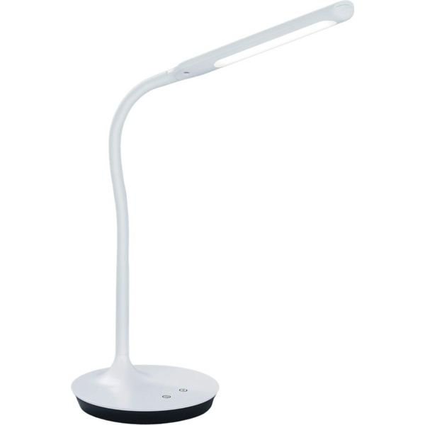Trio-Leuchten Lampada Da Tavolo Polo Bh 16,40X41 Cm Bianco Lampada Da Tavolo A Morsetto-image