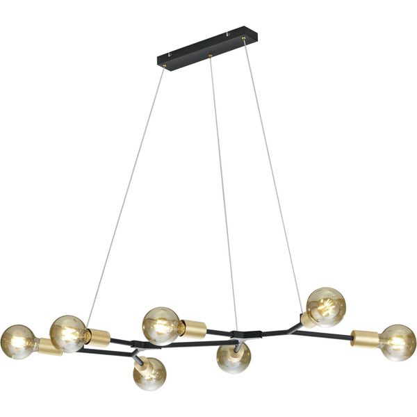 Trio-Leuchten Cross Lampada A Sospensione Wht 91X150X45 Cm Nero Lampada A Sospensione-image