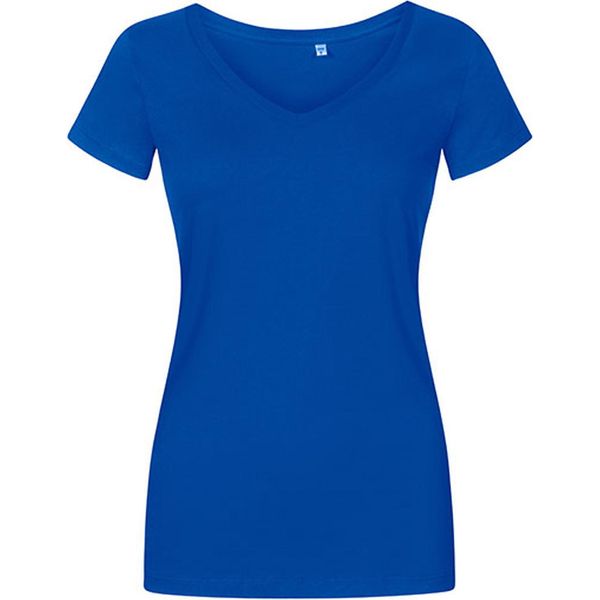 X.O By Promodoro 1525 | Maglietta Donna Con Scollo A V, Cotone Pettinato - Colore: Azzurro - Taglia: S-image