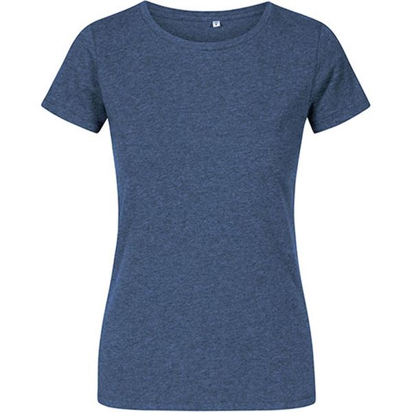 X.O By Promodoro 1505 | Maglietta Girocollo Da Donna, Cotone Pettinato - Colore: Heather Navy - Taglia: Xl-image