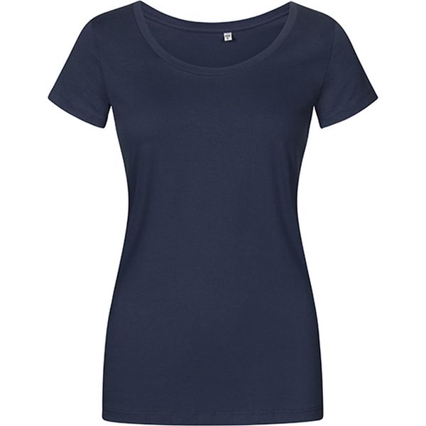 X.O By Promodoro 1545 | Maglietta Da Donna A Girocollo, Cotone Pettinato - Colore: French Navy - Taglia: M-image