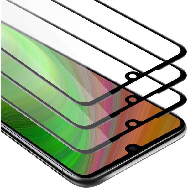 Cadorabo 3X Pellicola Protettiva A Schermo Intero Per Xiaomi Redmi 7 In Vetro Protettivo Del Display Temperato Nero-image