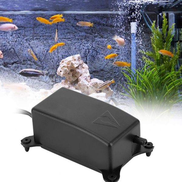 Pompa D'aria Per Acquari Da 2W, Pompa D'ossigeno Per Acquari, Pompa D'ossigeno Per Acquari Silenziosa Con Spina Ue-image