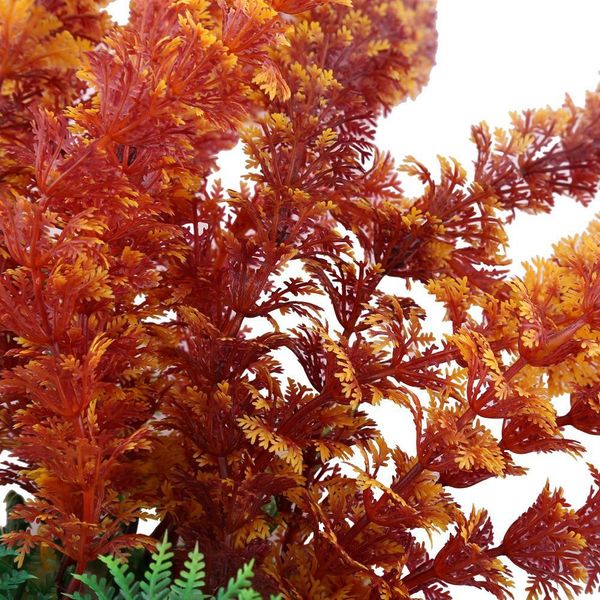 Topincn Acquario Di Plastica Pianta Decorazione Artificiale Lifelike Gr��N Plastica Erba Artificiale Pianta D'acqua Per L'acquario Acquario (Arancione)-image