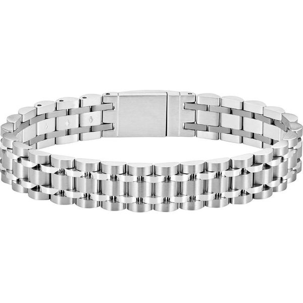 Armband Boss "Owan", Silber (Edelstahlfarben), ArmbäNder, Herren, 19Cm, Edelstahl, Armband-image