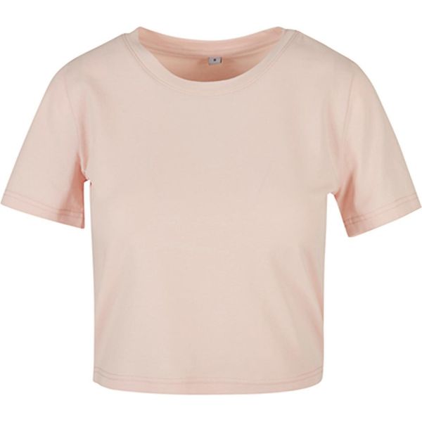 Build Your Brand BY042 | T-Shirt Da Donna / Maglia Singola / Taglio Corto - Colore: Rosa - Taglia: Xs-image