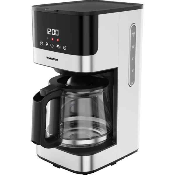 Inventum Caffettiera Filtro Caffè 1,5L 12 Tazze Acciaio Inox Nero Timer-image