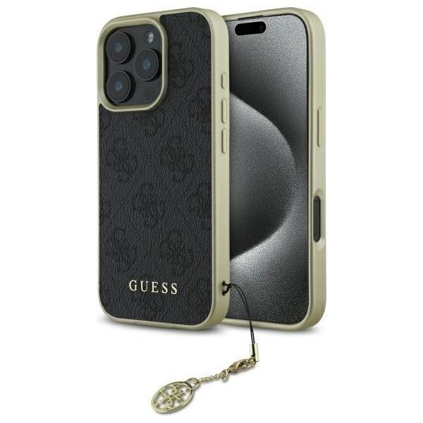 Guess Guhcp16Lgf4Ggr Iphone 16 Pro 6.3 Czarny/Black Hardcase 4G Charms Collection-image