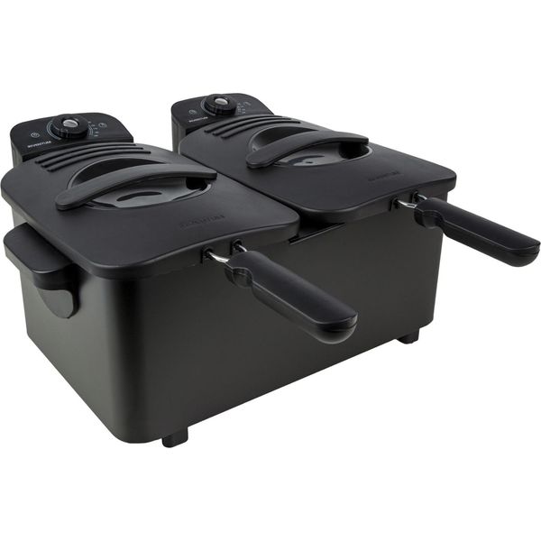 Friggitrice Inventum Doppia 2X2,5 Litri Nera 1800 Watt Zona Fredda-image