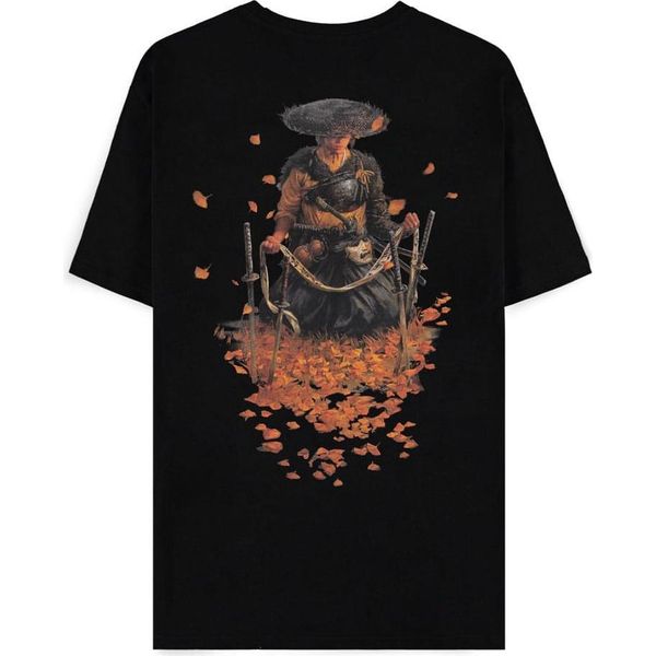 Maglietta Ghost Of Yotei Uomo Atsu Nero Fan-Merch, Gaming 100% Cotone Xl-image