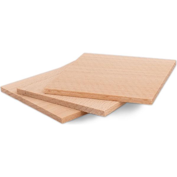 Metrie | Piastra In Legno Massiccio, 70 X 70 X 3,5 Mm, Faggio, 1 Pezzo-image