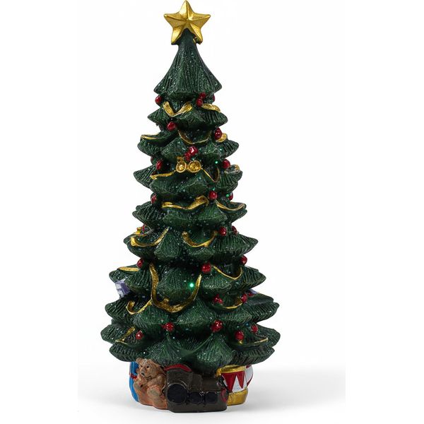 2.06 Albero Di Natale Decorato Da Montare - Circa 25 Cm - Decorazione Natalizia-image