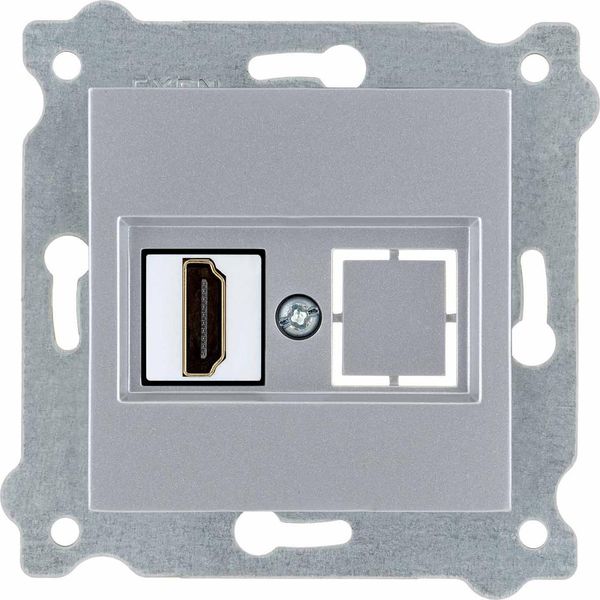 Presa Hdmi Con Spina Argento 269/10E Exen-image