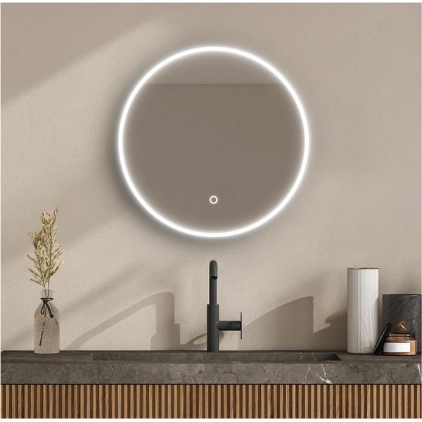 Specchio Led Rotondo D60/120Cm Con Retroilluminazione Candra-image