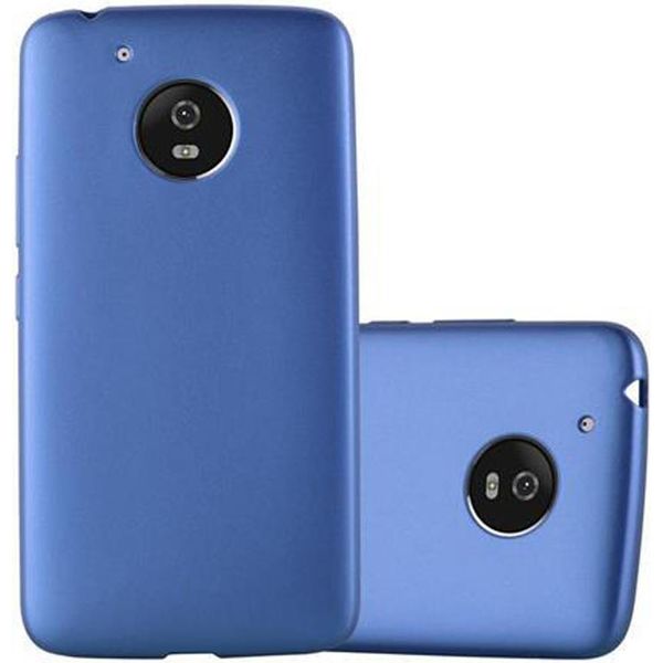 Cadorabo Custodia Protettiva Per Motorola Moto G5 Custodia In Blu Custodia Del Telefono Cellulare Custodia In Silicone Tpu Custodia Di Copertura-image
