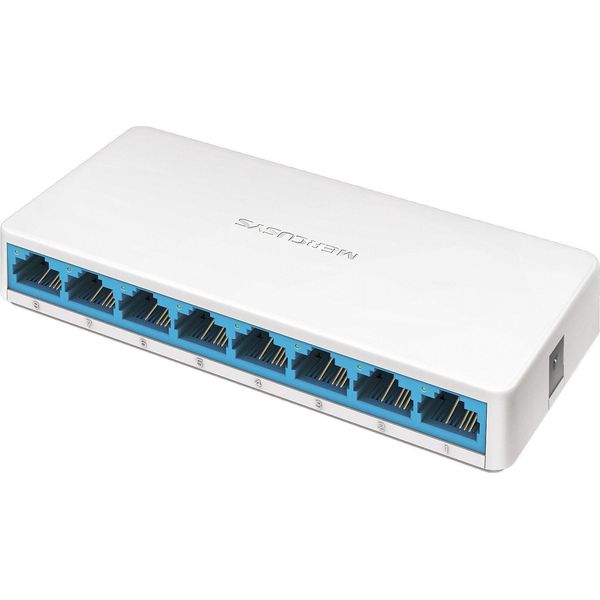 Mercusys | Switch | MS108 | Non Gestito | Desktop | Numero Di Porte 10/100 Mbps (RJ-45) 8 | Numero Di Porte 1 Gbps (RJ-45) | Numero Di Porte Sfp | Numero Di Porte Poe | Numero Di Porte Poe+ | Tipo Di Alimentazione-image