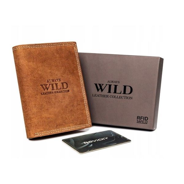 Portafoglio Da Uomo In Pelle Con Tasca Esterna Per Pagamenti - Always Wild-image