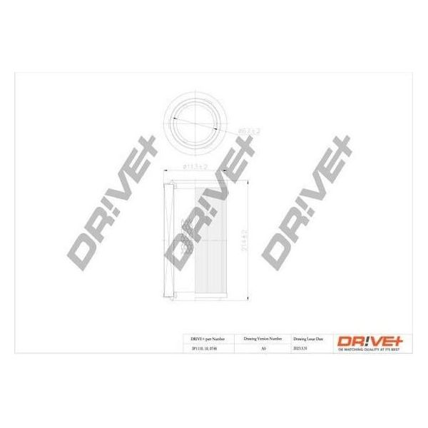 Dr!Ve+ DP1110.10.0746 - Filtro Aria Oe 1444 H2 Per Berlingo, Xsara, 306, Partner (5, G)-image