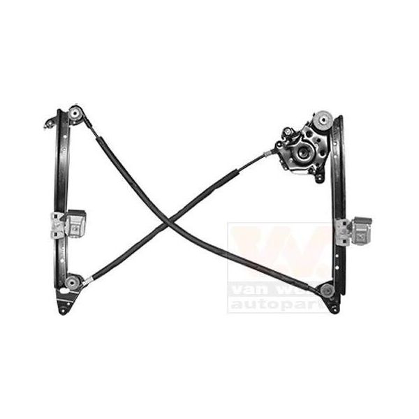 Van Wezel 1867264 Alzacristalli Elettrico Posteriore Destro Per Vw Sharan (7M8, 7M9, 7M6) Per Ford Galaxy (Wgr) Per Seat Alhambra (7V8, 7V9)-image