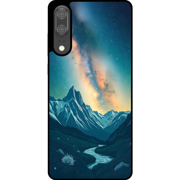 Smartphonica Custodia Per Telefono Adatta A Huawei P20 Con Impronta Del Cielo Stellato - Custodia Backcover In Tpu Con Design Spaziale E A Forma Di Via Lattea-image