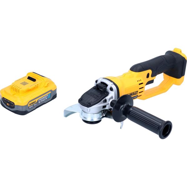 Smerigliatrice Angolare A Batteria Dewalt Dcg 412 N 18 V 125 Mm + 1X Batteria Powerstack 5,0 Ah - Senza Caricabatterie-image