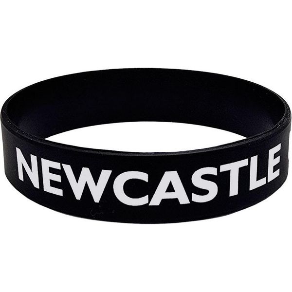 Newcastle United Fc - Polsino In Silicone TA13647 (Taglia Unica) (Nero/Bianco)-image