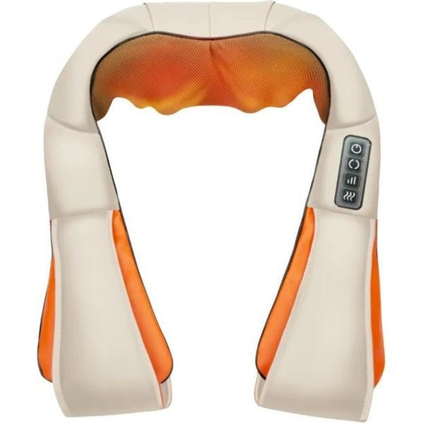Massaggiatore Shiatsu Per Collo E Spalle Con Calore, Beige-image