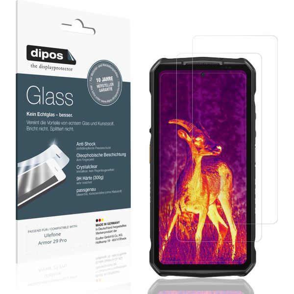 2X Pellicola Protettiva Per Ulefone Armor 29 Pro Protezione Vetro Flessibile 9H Dipos-image