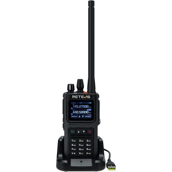 Retevis C1 Walkie Talkie Radio Amatoriale, Radio Di Gamma, Dual Band, Robusto, Impermeabile IP67, 250 Canali, Riduzione Del Rumore Sub-Ptt, 1800Mah, Per Radioamatori-image