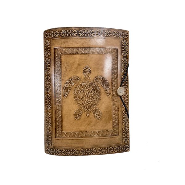 Album Fotografico Pagine Nere Vintage In Vera Pelle Fatto A Mano India Turtle Holiday-image