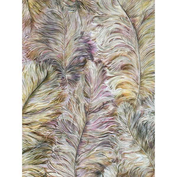 Carta Da Parati Grafica Profhome 822205 Plastica Lucida Viola Vecchio Rosa Oro Giallo Argento 5,33 M2-image