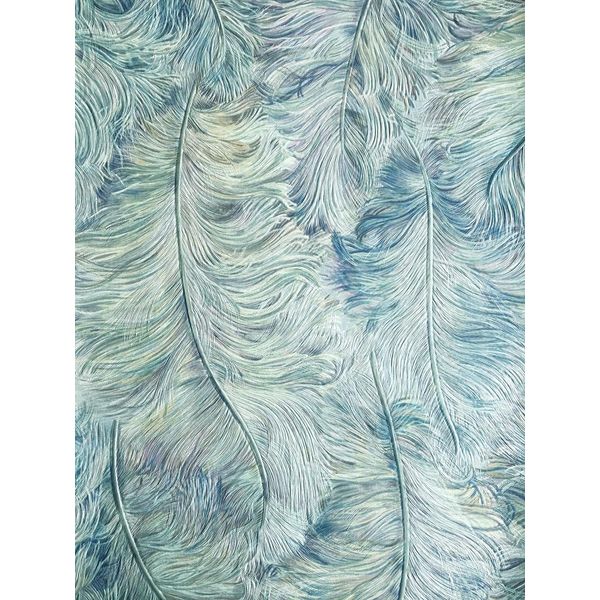 Carta Da Parati Grafica Profhome 822207 Plastica Lucida Blu Pastello Viola Crema Argento 5,33 M2-image