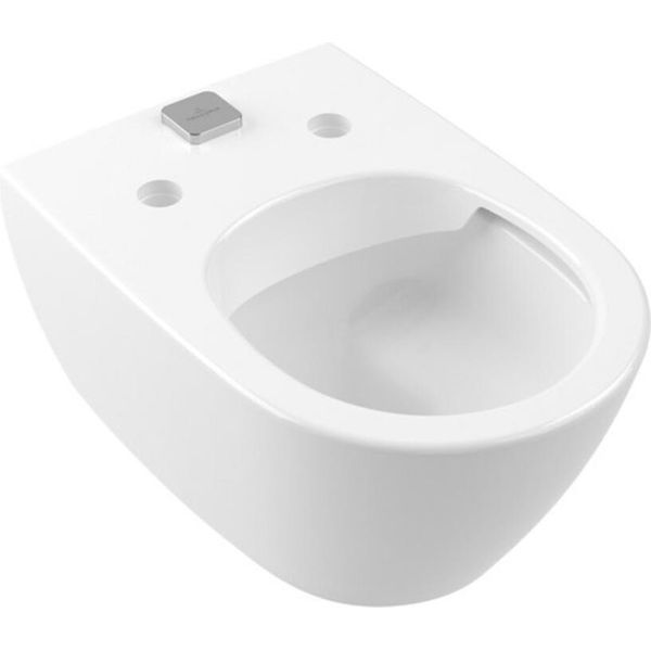 Villeroy & Boch Subway 2.0 Wc à Fond Creux, Ovale, Sortie Horizontale, Directflush/Vifresh, 370X560X365Mm, 5614A101, 5614A101-image