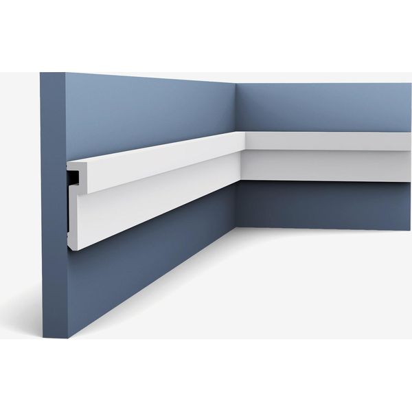 Rivestimento Della Parete Orac Decor PX198 Modern U-STEPS Rivestimento Decorativo Rivestimento Del Pavimento Cornice Del Soffitto Stile Moderno Colore Bianco 2 M-image