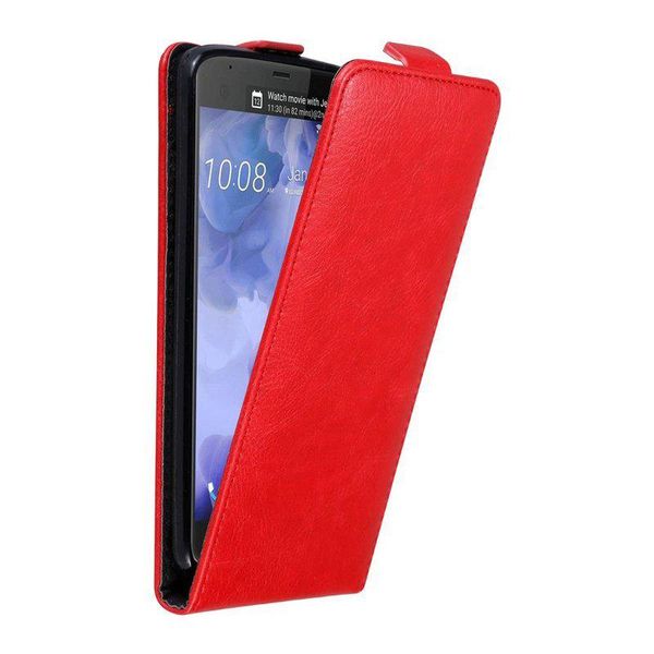 Custodia Cadorabo Per Htc U Ultra Custodia Protettiva In Rosso Custodia Flip Per Telefono Cellulare Custodia Cover-image