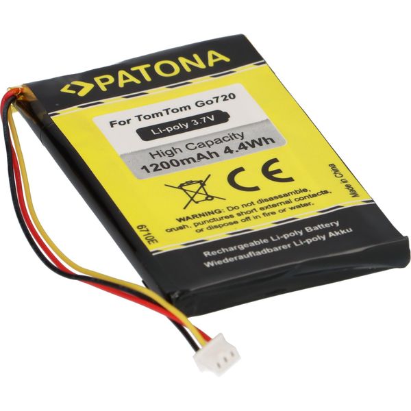 Patona Kompatibel Tomtom Go 520 530 630 720 730 920 930 530 Live 630 Live-image