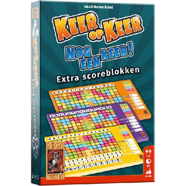 999 Games Keer Op Keer Scoreblokken 3 Stuks-image