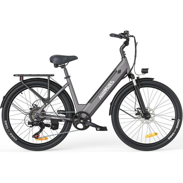 Bicicletta Elettrica Hillmiles Milecity 1 - Motore 250W Batteria 36V13Ah Pneumatici Da 26 Pollici Freni A Disco Meccanici - Grigio-image