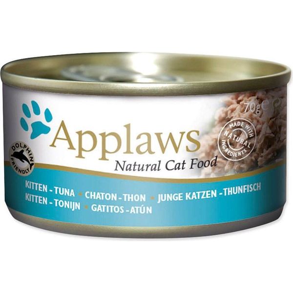 Applaws Cat Cibo Umido Per Gattini In Lattina Tonno 70 G (Quantità: 24 Per Unità D')-image