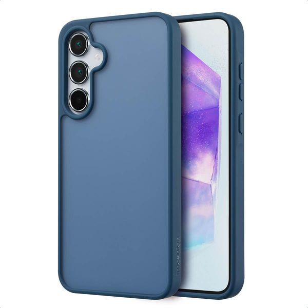 Samsung Galaxy A55 Cover - Plastica - Imoshion Custodia Rigida/Copertura Posteriore - Blu Scuro-image