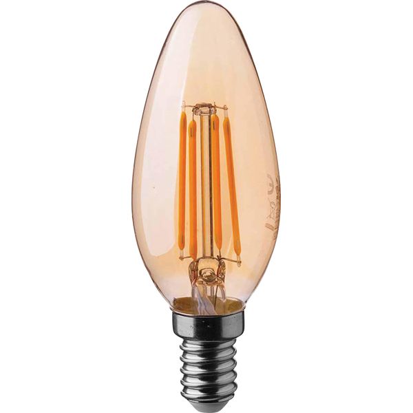 V-TAC Lampada A Filamento Led VT-1955-N, E14, Eek: F, 4W, 350Lm, 2200K-image