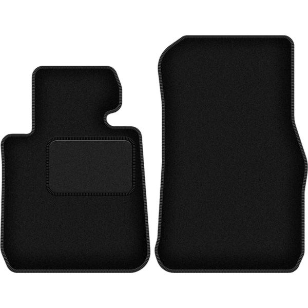 Wielganizator Tappetini Auto Velours Anteriori Adatto Per Bmw 1 F22 (2011-2019, Coupé) Neri, Set 2 Pz, Con Fissaggi-image