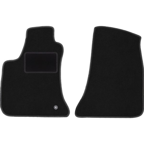 Wielganizator Tappetini Auto Velours Anteriori Adatto Per Dodge Charger (2006-2010, Coupé) Neri, Set 2 Pz, Con Fissaggi-image
