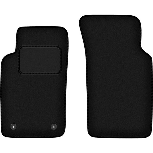Wielganizator Tappetini Auto Velours Anteriori Adatto Per Ford Sierra (1982-1993, Station Wagon, Berlina, Liftback) Neri, Set 2 Pz, Con Fissaggi-image