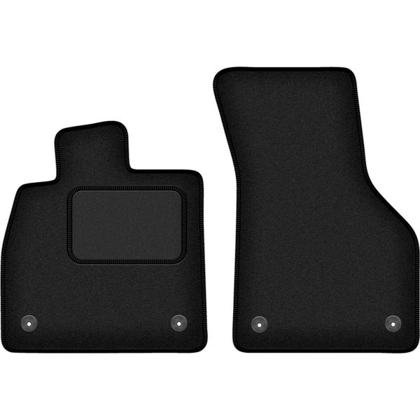 Wielganizator Tappetini Auto Velours Anteriori Adatto Per Audi Tt Iii (2015-, Coupé) Neri, Set 2 Pz, Con Fissaggi-image